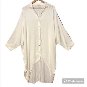 Sofia made in Italy Coastal lagenlook high low tunic top